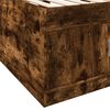 vidaXL Lit de jour avec tiroirs sans matelas ch&ecirc;ne fum&eacute; 90x190 cm