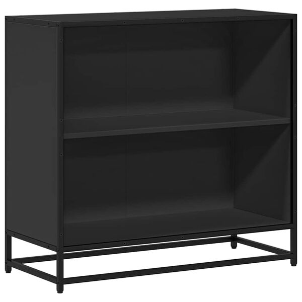 vidaXL Bibliothèque noir 80,5x35x76 cm bois d'ingénierie