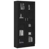 vidaXL Bibliothèque Chêne noir 82,5 x 30,5 x 185 cm Bois d'ingénierie