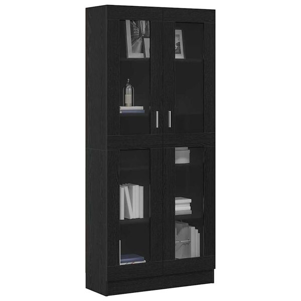 vidaXL Bibliothèque Chêne noir 82,5 x 30,5 x 185 cm Bois d'ingénierie
