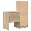 vidaXL Bureau avec tiroir 2 pcs Ch&ecirc;ne Sonoma