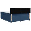 vidaXL Sommier &agrave; lattes de lit avec matelas Bleu 180x200 cm Tissu