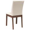 vidaXL Chaises à manger coussins 2 pcs marron bois massif caoutchouc