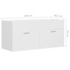 vidaXL Armoire d'&eacute;vier Blanc 100x38,5x46 cm Bois d&rsquo;ing&eacute;nierie