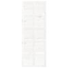 vidaXL Porte de grange Blanc 80x1,8x214 cm Bois massif de pin