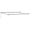 vidaXL Auvent r&eacute;tractable automatique anthracite et blanc 450x300 cm