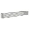 vidaXL Lit sur&eacute;lev&eacute; de jardin Acier galvanis&eacute; Argent&eacute;
