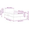 vidaXL Lit avec rangement et LED avec matelas Noir 120 x 190 cm tissu