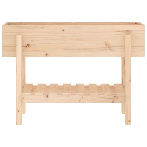 vidaXL Lit sur&eacute;lev&eacute; de jardin 101x30x69 cm bois de pin massif