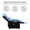 vidaXL Fauteuil de massage inclinable Noir Tissu