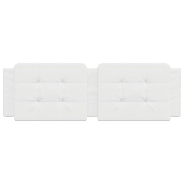 vidaXL Coussin de tête de lit Zadar blanc 160 cm similicuir