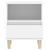 vidaXL Table de chevet Blanc 40x35x50 cm