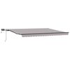 vidaXL Auvent R&eacute;tractable Gris clair 400 &times;300 cm tissu
