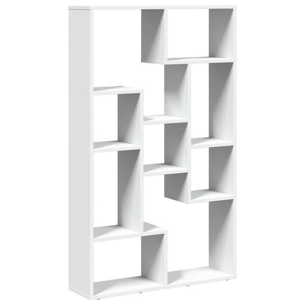 vidaXL Biblioth&egrave;que blanc 72x20x120,5 cm bois d'ing&eacute;nierie