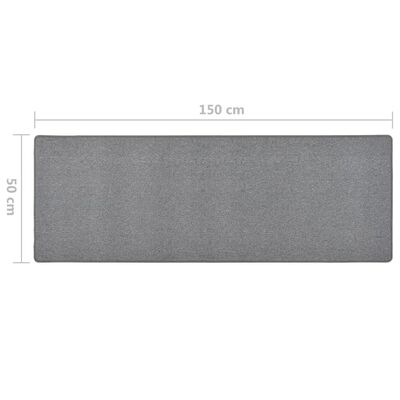 vidaXL Tapis de couloir Gris foncé 50x150 cm