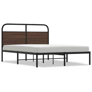 vidaXL Cadre de lit sans matelas 160x200 cm ch&ecirc;ne marron