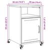 vidaXL Tables de chevet 2 pcs jaune moutarde 36x39x59 cm acier