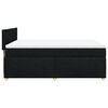 vidaXL Sommier &agrave; lattes de lit avec matelas Noir 140x200 cm Tissu