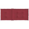 vidaXL Coussins de chaise de jardin &agrave; dossier haut lot de 6 bordeaux