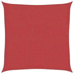 vidaXL Voile d'ombrage 160 g/m&sup2; Rouge 2,5x2,5 m PEHD