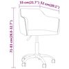 vidaXL Chaises &agrave; manger pivotantes lot de 4 Rose Velours
