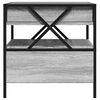 vidaXL Table basse avec LED Infinity sonoma gris 50x50x51 cm