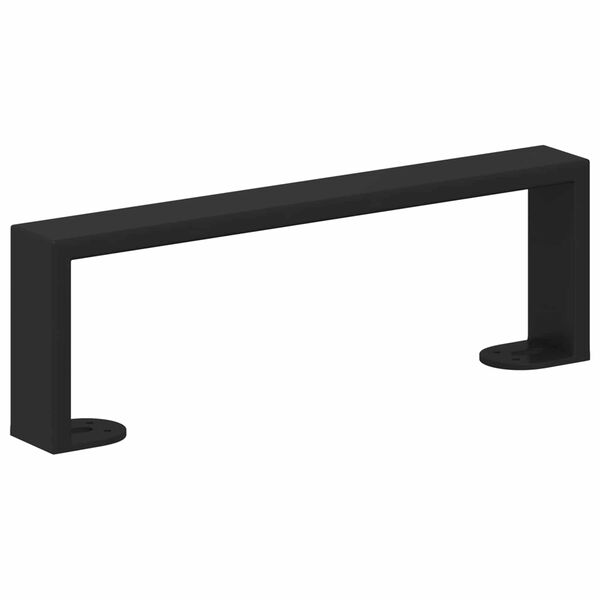 vidaXL Pieds de meuble 2 pcs Noir 311 x 40,5 x 100 mm Fer