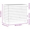vidaXL Panier &agrave; linge blanc 88,5x44x76 cm Bois massif de pin