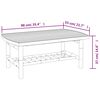 vidaXL Salon de jardin 5 pcs avec coussins blanc cr&egrave;me bambou