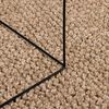 vidaXL Tapis de surface Carr&eacute; HUARTE Naturel 120 x 120 cm Polyester