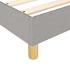 vidaXL Sommier &agrave; lattes de lit avec matelas Gris clair 200x200cm Tissu