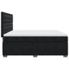 vidaXL Sommier &agrave; lattes de lit avec matelas Noir 180x200 cm Velours
