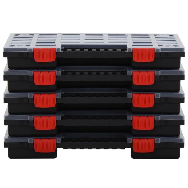 vidaXL Bo&icirc;tes d'assortiment 10 pcs 40x30x5 cm Polypropyl&egrave;ne