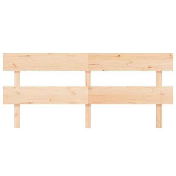 vidaXL T&ecirc;te de lit 204x3x81 cm Bois massif de pin
