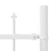 vidaXL Cl&ocirc;ture de jardin 5 pcs Blanc 170 x 190 cm