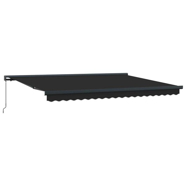 vidaXL Auvent R&eacute;tractable Anthracite et gris 400 &times; 300 cm