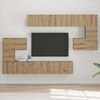 vidaXL Ensemble meuble TV 10 pcs Ch&ecirc;ne artisanal Bois d'ing&eacute;nierie