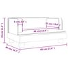 vidaXL Canap&eacute; pour enfants gris clair 60x40x30 cm velours