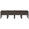 vidaXL Jardini&egrave;re avec pieds marron 160x40x42 cm PP