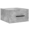 vidaXL Table de chevet murale gris b&eacute;ton 35x35x20 cm