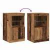 vidaXL Buffet LED Bois ancien 41 x 37 x 67 cm Bois d'ing&eacute;nierie