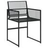 vidaXL Ensemble &agrave; manger de jardin 13 pcs noir r&eacute;sine tress&eacute;e