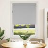 vidaXL Store enrouleur occultant 124,4 x 175 cm, largeur du tissu 120 cm, gris