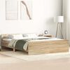 vidaXL Cadre de lit sans matelas ch&ecirc;ne sonoma 140x190 cm