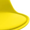 vidaXL Chaises &agrave; manger lot de 6 jaune similicuir