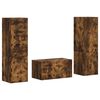 vidaXL Ensemble meuble TV 5 pc Ch&ecirc;ne fum&eacute; Bois d'ing&eacute;nierie