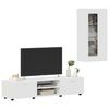 vidaXL Ensemble meuble TV avec tiroir Blanc Bois d'ing&eacute;nierie
