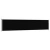 vidaXL Auvent lat&eacute;ral r&eacute;tractable de patio 100x500 cm Noir