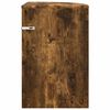 vidaXL Table d'appoint Ch&ecirc;ne fum&eacute; 39,7 x 39,7 x 60 cm
