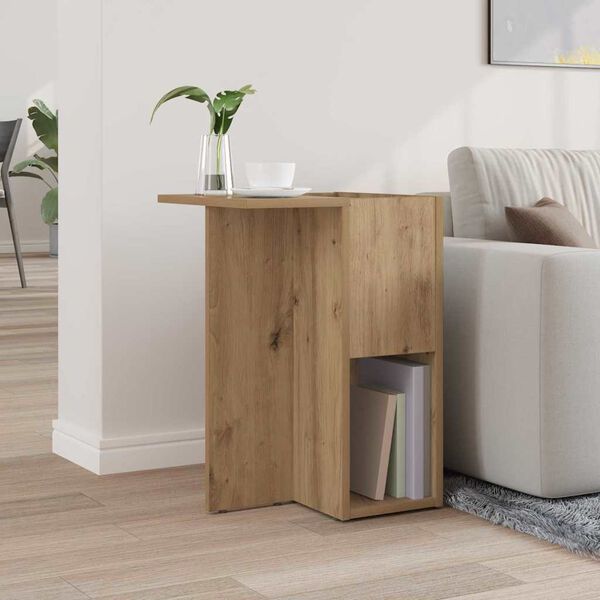 vidaXL Table d'appoint Ch&ecirc;ne artisanal 35 x 40 x 55 cm
